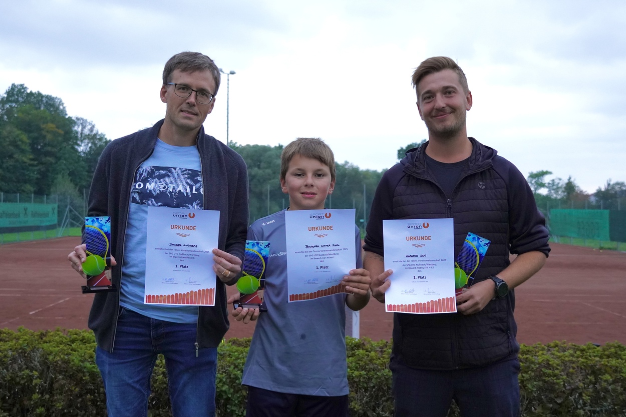 So sehen Sieger aus... Vereinsmeister 2025